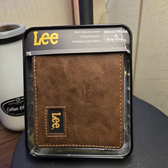 Lee Men Bifold Wallet & KEY Chain - Picture 2 of 7